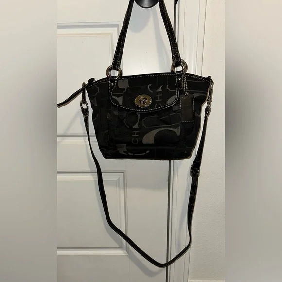 Coach black and gray shoulder bag - Picture 2 of 12